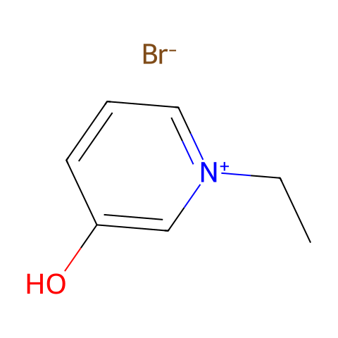 1-乙基-3-羟基吡啶溴化物结构图