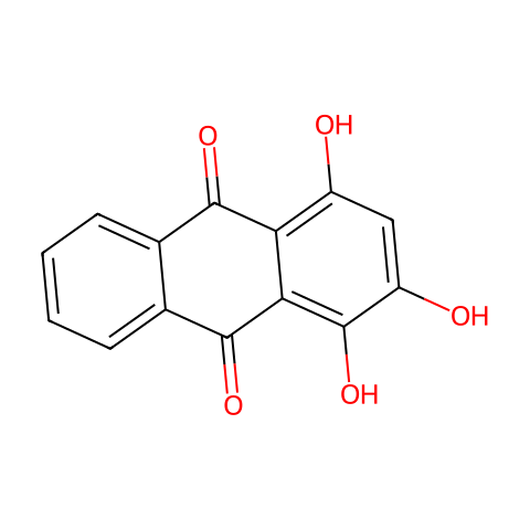 羟基茜草素结构图