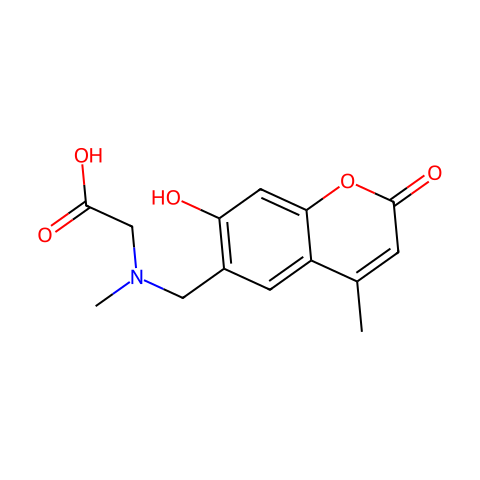 甲基钙黄绿素蓝水合物[用于配位滴定铜时的指示剂]结构图