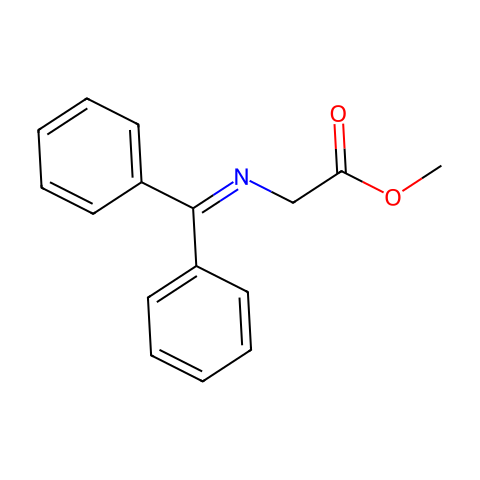 N-(二苯基亚甲基)甘氨酸甲酯结构图