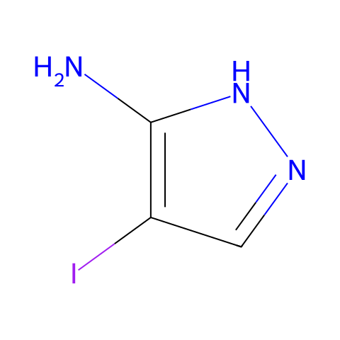 3-氨基-4-碘-1H-吡唑结构图