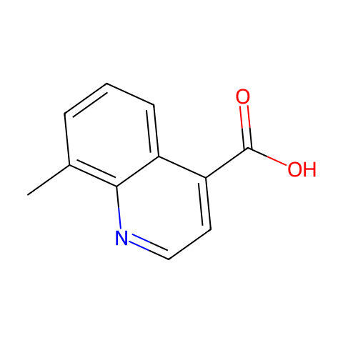8-甲基喹啉-4-羧酸结构图