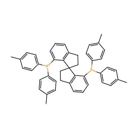 1,1'-[(1S)-2,2',3,3'-四氢-1,1'-螺二[1H-茚]-7,7'-二基]双s[1,1-双(4-甲基苯基)膦结构图