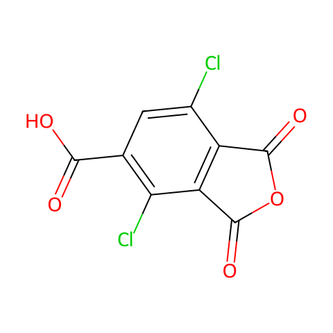 3,6-Dichlorotrimellitic anhydride结构图