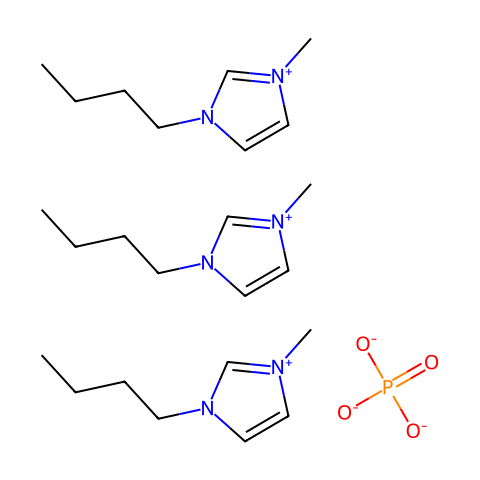 1-丁基-3-甲基咪唑翁磷酸盐结构图