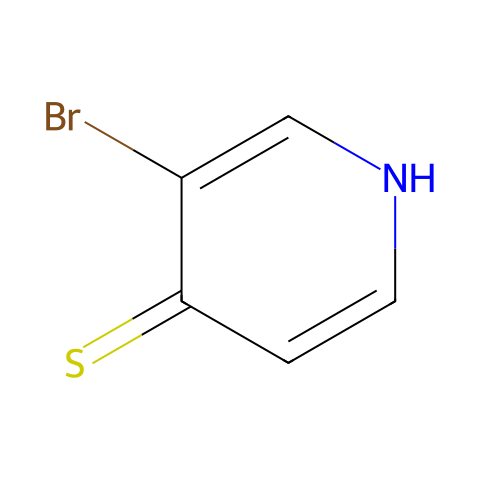 4-Pyridinethiol, 3-bromo-结构图