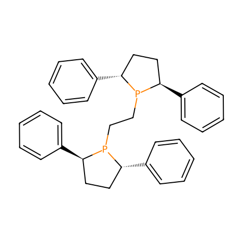 (+)-1,2-双((2S,5S)-2,5-二苯基膦)乙烷结构图