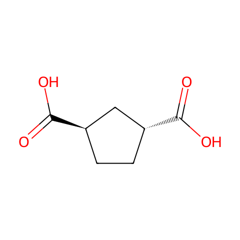 反式-1,3-环戊烷二甲酸结构图
