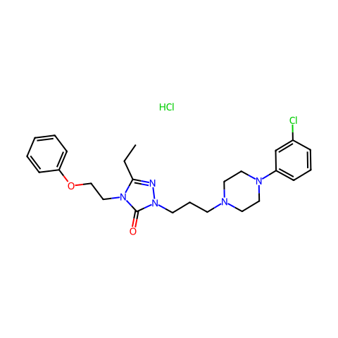 Nefazodone Hydrochloride结构图