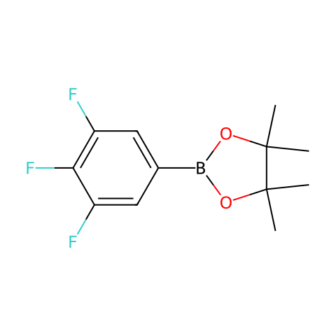 4,4,5,5-四甲基-2-(3,4,5-三氟苯基)-1,3,2-二氧杂环戊硼烷结构图