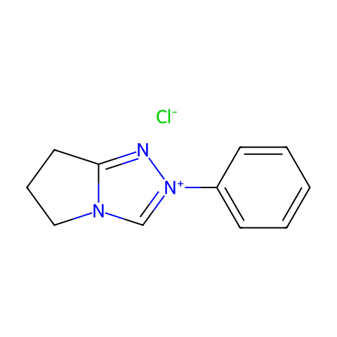 6,7-二氢-2-苯基-5H-吡咯并[2,1-c]-1,2,4-三唑氯化物结构图