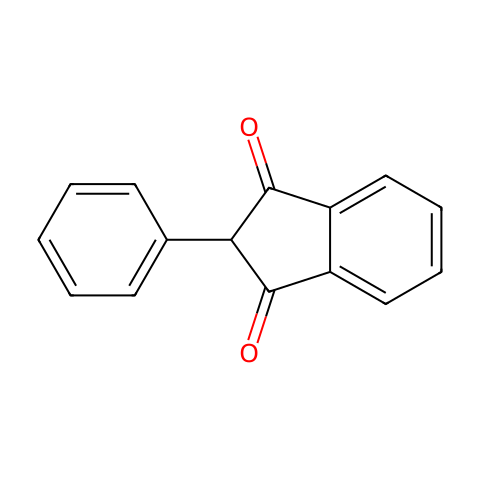 2-Phenyl-1,3-Indandione结构图