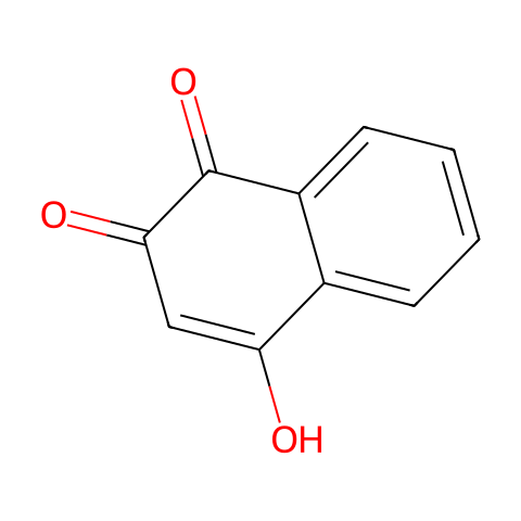 2-羟基-1,4-萘醌结构图