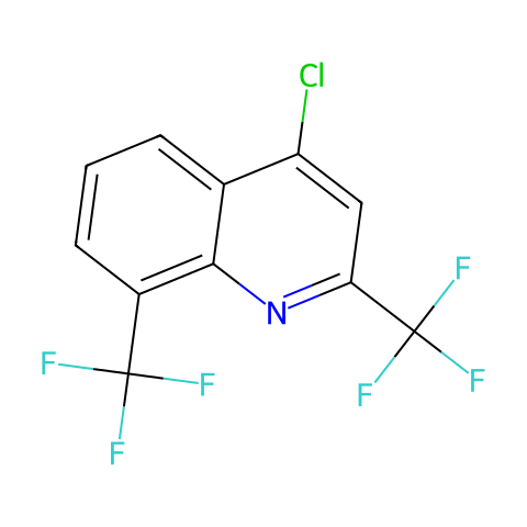 4-氯-2,8-双(三氟甲基)喹啉结构图