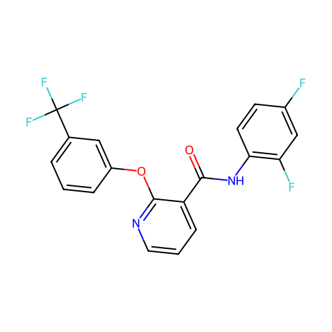 甲醇中吡氟酰草胺结构图