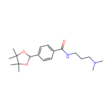 4-(3-(DIMETHYLAMINO)PROPYLCARBAMOYL)PHENYLBORONIC ACID, PINACOL ESTER结构图