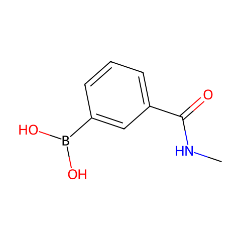 3-(N-甲基甲酰氨)苯基硼酸结构图