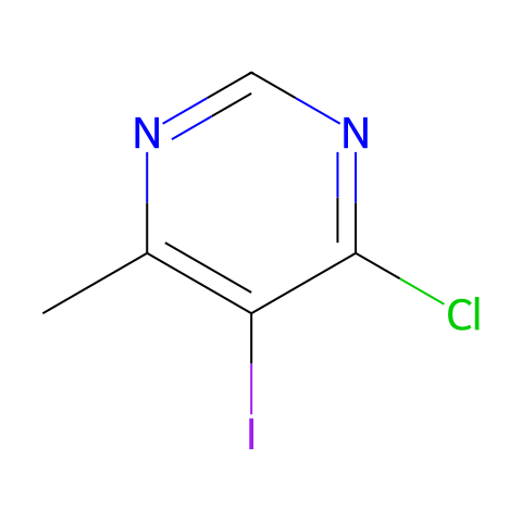 4-CHLORO-5-IODO-6-METHYLPYRIMIDINE结构图