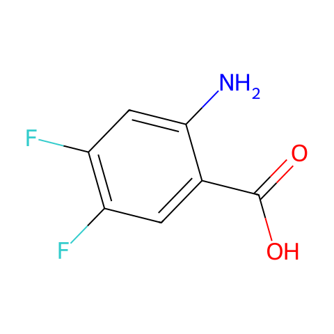 2-氨基-4,5-二氟苯甲酸结构图