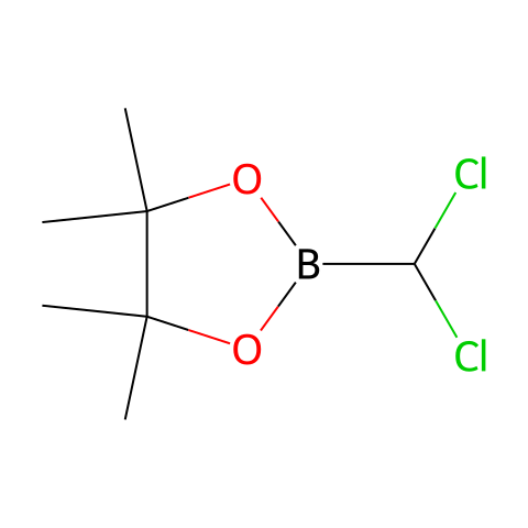 2-(二氯甲基)-4,4,5,5-四甲基-1,3,2-二氧杂环戊硼烷结构图