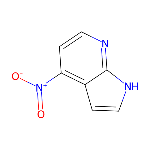 1H-PYRROLO[2,3-B]PYRIDINE, 4-NITRO-结构图