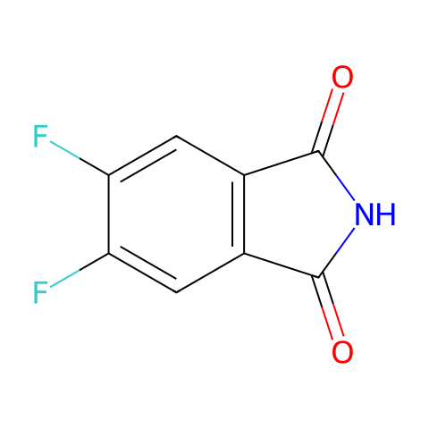 5,6-二氟异吲哚-1,3-二酮结构图