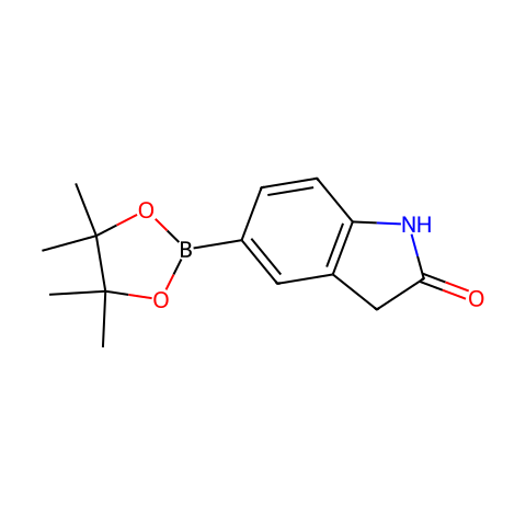 5-硼酸频那醇酯吲哚-2-酮结构图