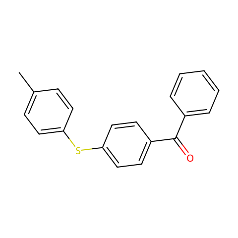 4-苯甲酰-4'-甲基二苯硫醚结构图