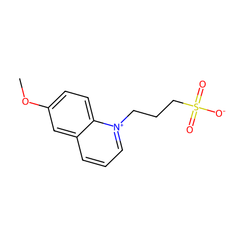 6-Methoxy-N-(3-sulfopropyl)quinolinium结构图