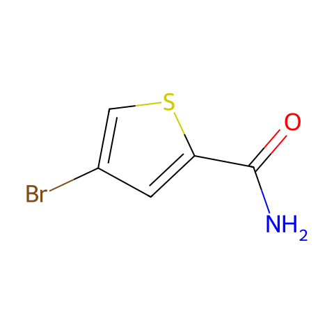 4-BROMOTHIOPHENE-2-CARBOXAMIDE结构图