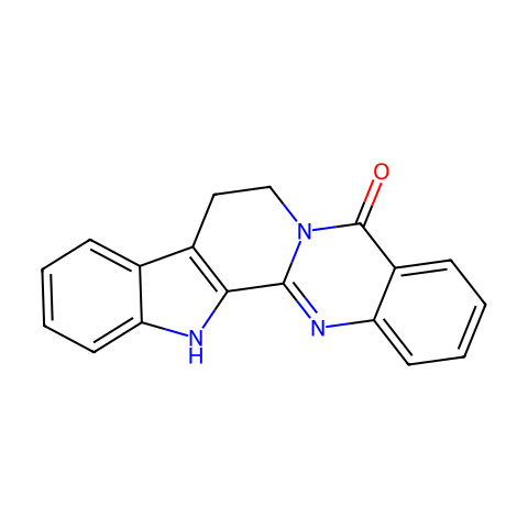 吴茱萸次碱 分子结构图