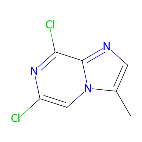 6,8-二氯-3-甲基吲哚[1,2-A]吡嗪结构图