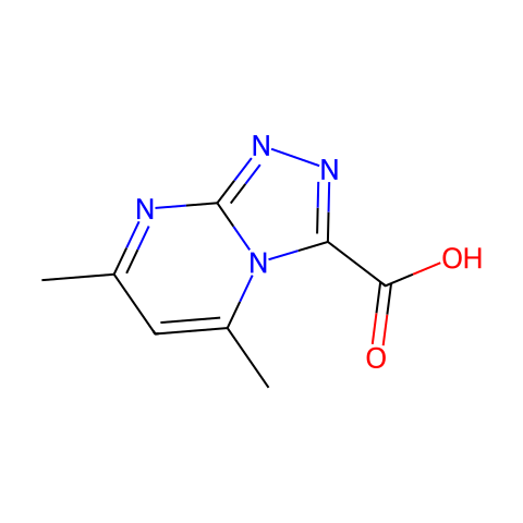 5,7-二甲基[1,2,4]三唑并[4,3-A]嘧啶-3-羧酸结构图