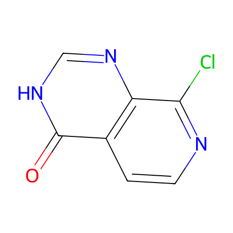 8-氯-3H,4H-吡啶并[3,4-D]嘧啶-4-酮结构图