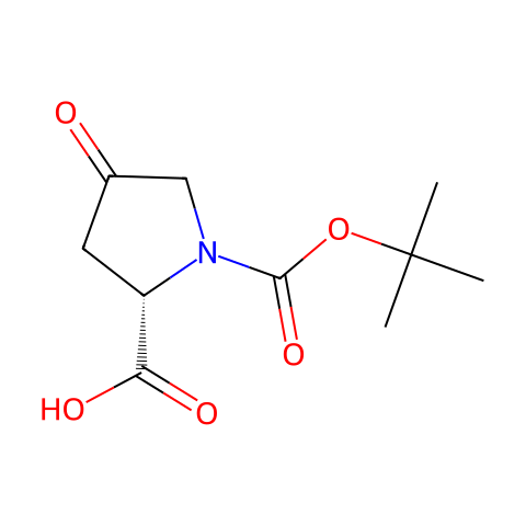 N-Boc-4-氧代-L-脯氨酸结构图