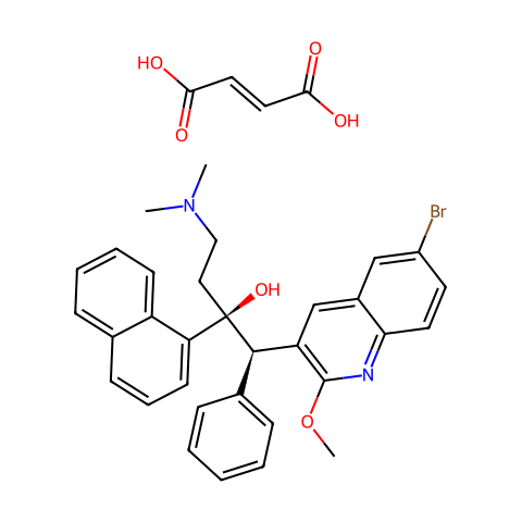 Bedaquiline (fumarate)结构图