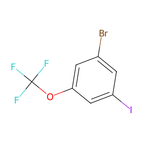1-溴-3-碘-5-三氟甲氧基苯结构图