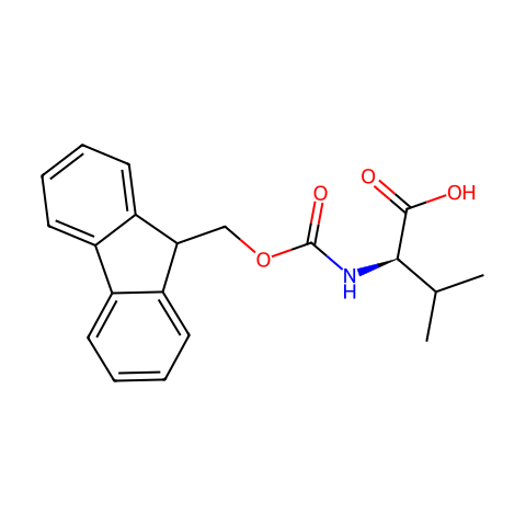 FMOC-D-缬氨酸结构图
