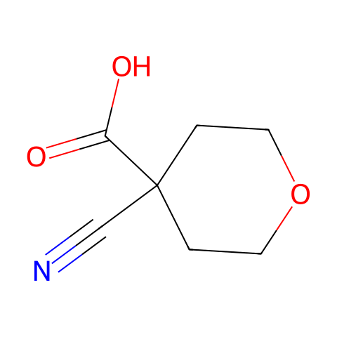 4-CYANO-TETRAHYDROPYRAN-4-CARBOXYLIC ACID结构图