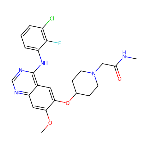 AZD8931 (Sapitinib)结构图