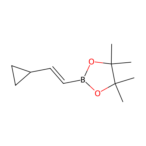 (E)-2-环丙基乙烯基硼酸频哪醇酯结构图