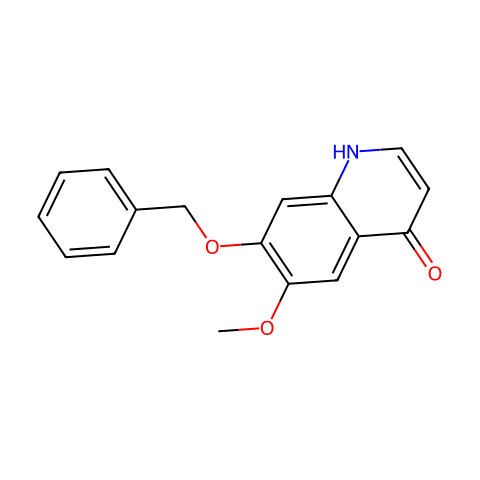 7-Benzyloxy-4-hydroxy-6-methoxyquinoline结构图