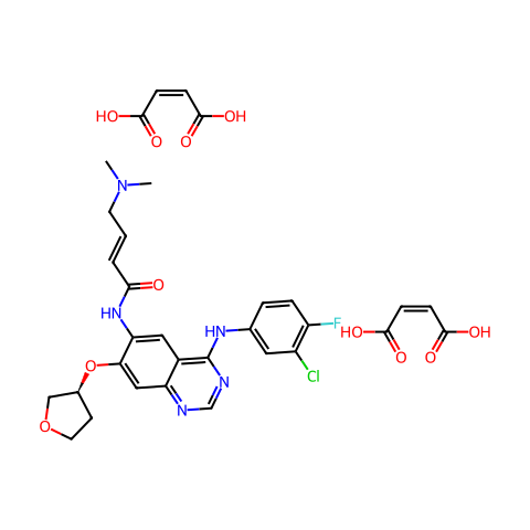 Afatinib (dimaleate)结构图