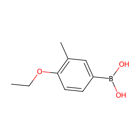 4-乙氧基-3-甲基苯硼酸结构图