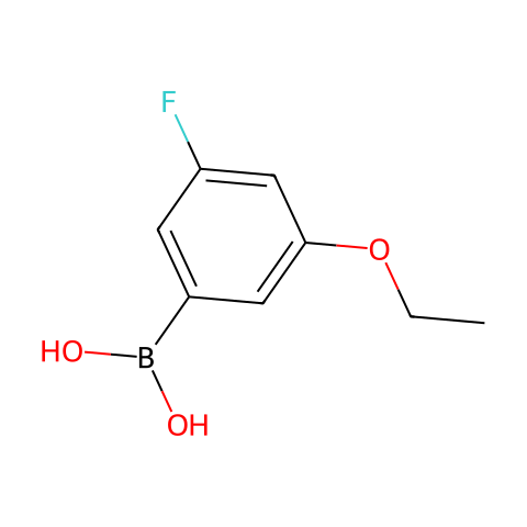 3-乙氧基-5-氟苯硼酸 (含有数量不等的酸酐)结构图