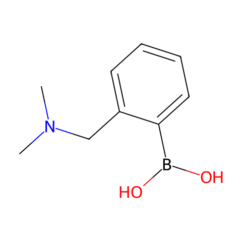 2-(N,N-二甲基胺甲基)苯硼酸（含有不等量酸酐）结构图