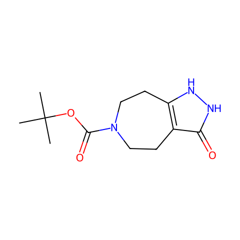2,3,4,5,7,8-HEXAHYDRO-3-OXO-PYRAZOLO[3,4-D]AZEPINE-6(1H)-CARBOXYLIC ACID, T-BUTYL ESTER结构图