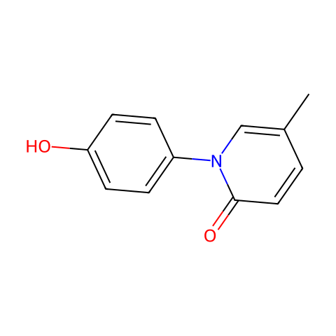 N-（4 - 羟基苯基）-5-甲基-2-1H-吡啶结构图