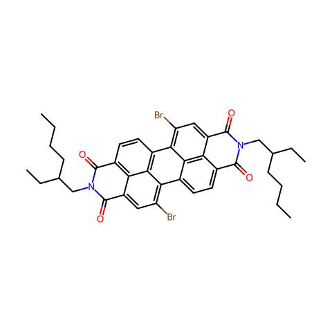 N,N'-Bis(2-ethylhexyloxy)-1,7-dibroMo-3,4,9,10-perylene diiMide结构图