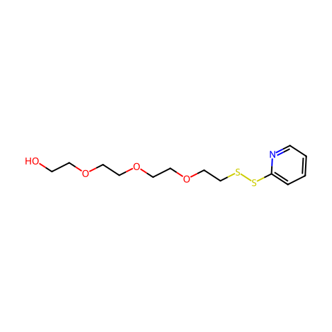 (2-吡啶二硫基)-PEG4-醇结构图